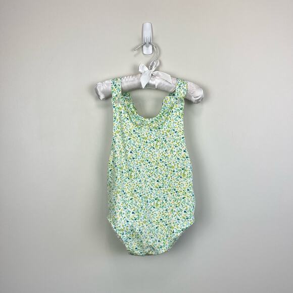 Vintage Jeanine Johnsen Floral Ruffle Romper 6-12 Months - Picture 1 of 9